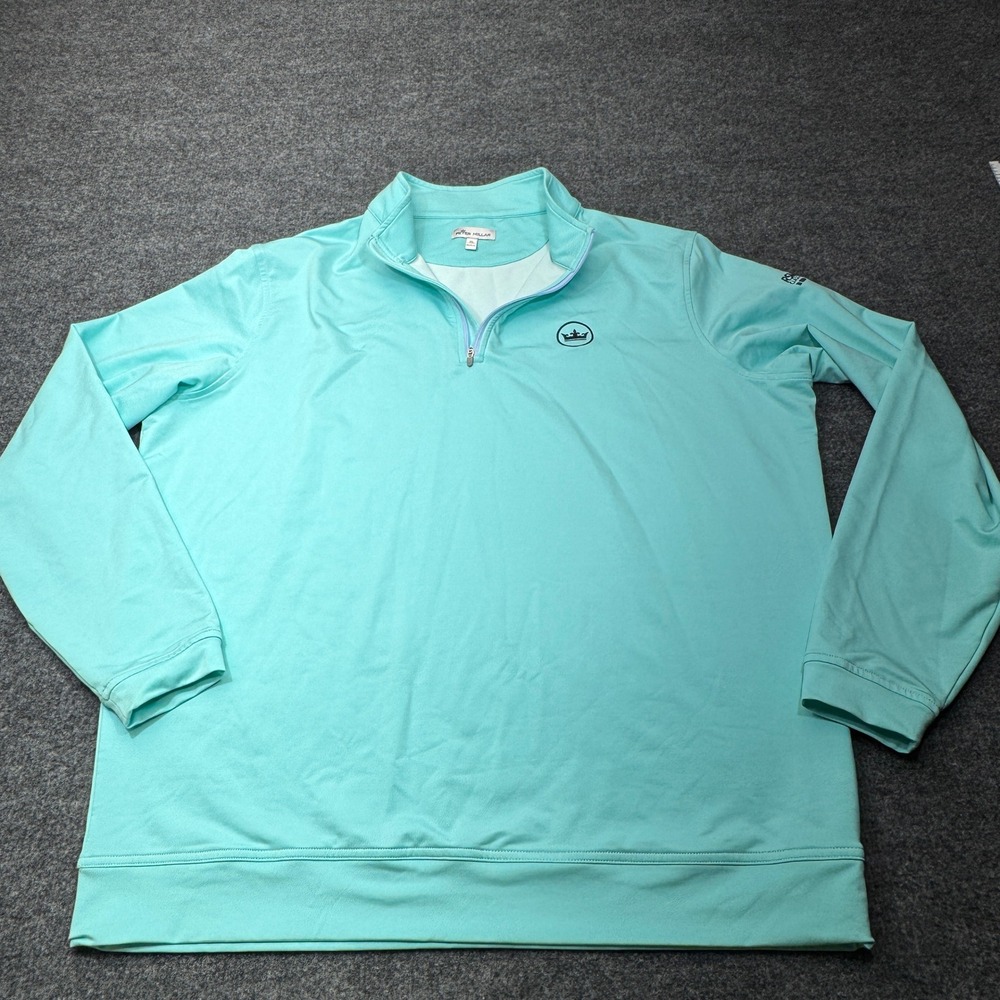 Peter Millar 1/4 Zip Mens XL Tour Patch RSM Classic Tournament Golf Performance